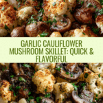 Garlic Cauliflower Mushroom Skillet: Quick & Delicious Dish Recipe