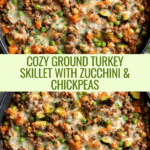 Ground Turkey Zucchini Chickpea Skillet Recipe