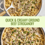 30-Minute Ground Beef Stroganoff Recipe