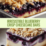 Blueberry Crisp Cheesecake Bars Recipe