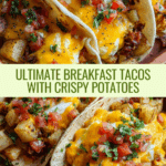 Potato, Egg, and Cheese Breakfast Tacos Recipe