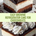 Brownie Refrigerator Cake Recipe