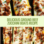 Easy Ground Beef Zucchini Boats (Healthy and Delicious) Recipe
