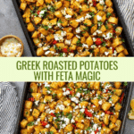 Greek Roasted Potatoes With Peppers & Feta Recipe
