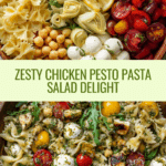 Healthy Chicken Pesto Pasta Salad Recipe