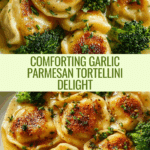 Creamy Garlic Parmesan Tortellini with Chicken and Broccoli Recipe