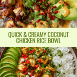 How to Make a Coconut Chicken Rice Bowl in 20 Minutes Recipe