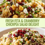 Feta and Cranberry Chickpeas Recipe